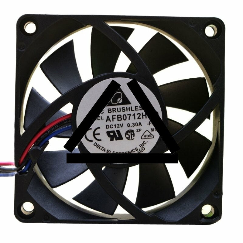 Delta AFB0712HHD DC 12V 0.30A 2 Wires / 3 Wires / 4 Wires Axial Cooling Fan