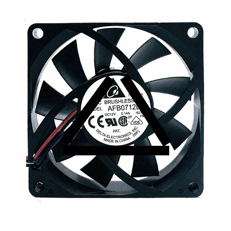 Delta AFB0712LB DC 12V 0.14A 2 Wires / 3 Wires / 4 Wires Axial Cooling Fan