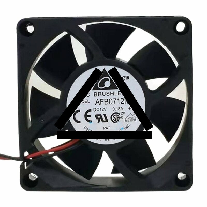 Delta AFB0712M DC 12V 0.18A 2 Wires / 3 Wires Axial Cooling Fan