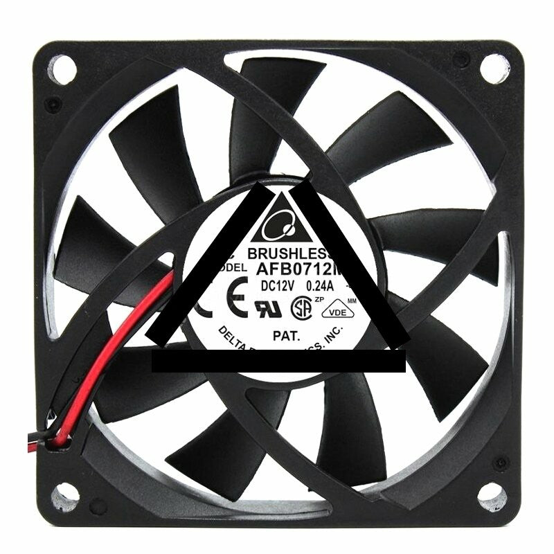 Delta AFB0712MB DC 12V 0.24A 2 Wires / 3 Wires / 4 Wires Axial Cooling Fan