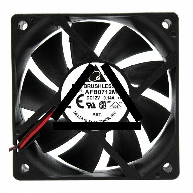 Delta AFB0712MD DC 12V 0.14A 2 Wires / 3 Wires Axial Cooling Fan
