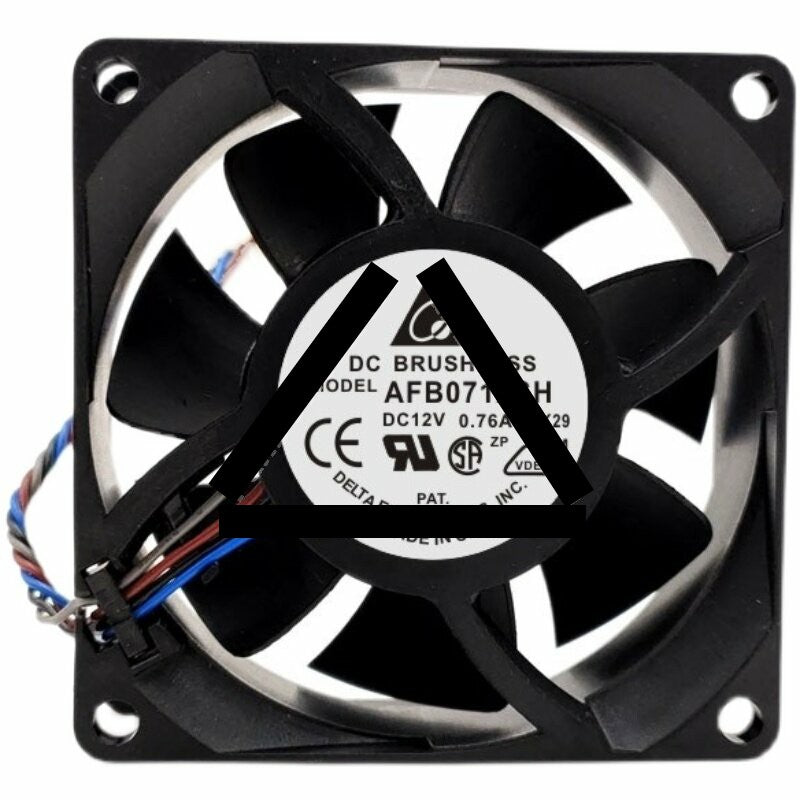 Delta AFB0712SH DC 12V 0.76A 2 Wires / 3 Wires / 4 Wires Axial Cooling Fan