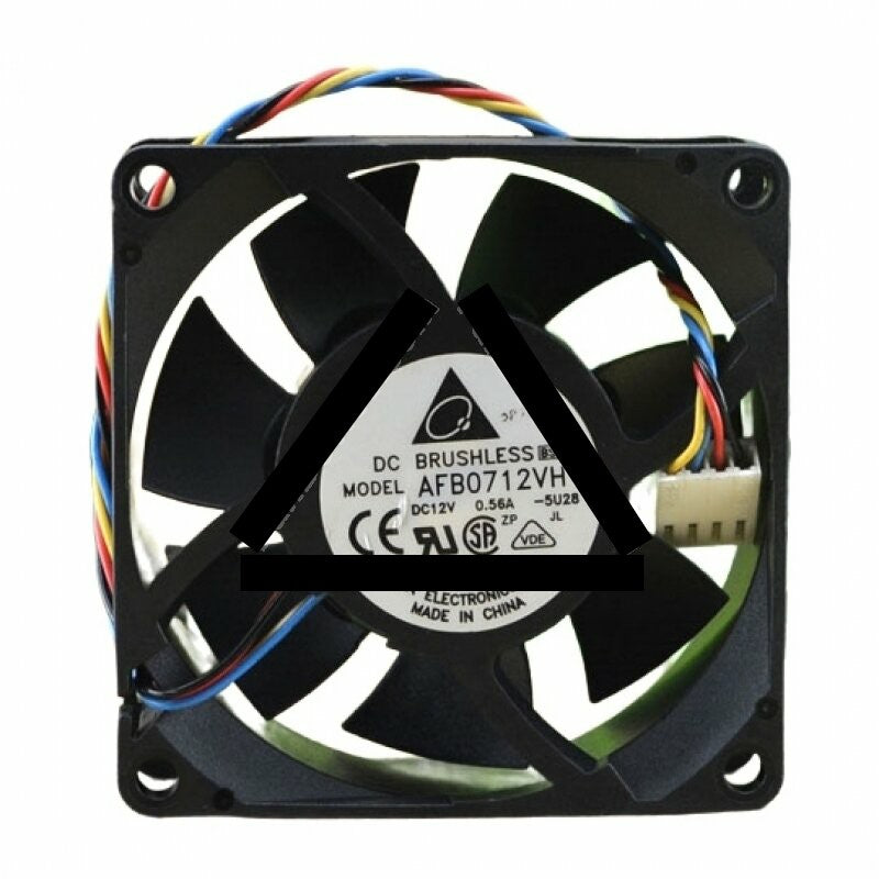 Delta AFB0712VH DC 12V 0.56A 2 Wires / 3 Wires / 4 Wires Axial Cooling Fan