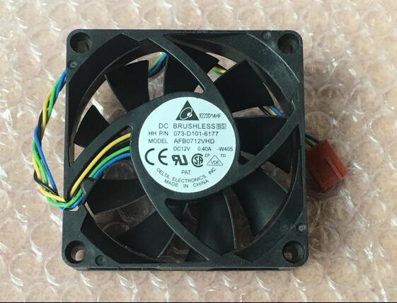 Delta AFB0712VHD DC 12V 0.40A 4-line PWM Intelligent Temperature Control Ball Bearing Cooling Fan
