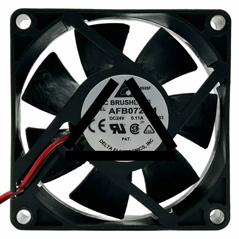 Delta AFB0724M DC 24V 0.11A 2 Wires Brushless Axial Cooling Fan