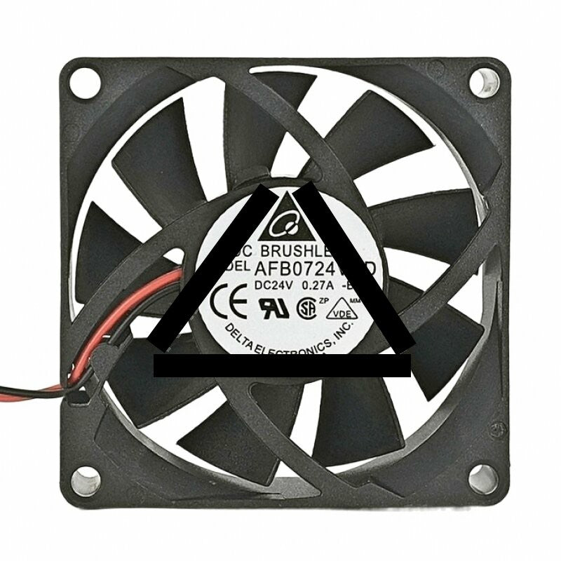 Delta AFB0724VHD DC 24V 0.27A 2 Wires / 3 Wires Axial Cooling Fan