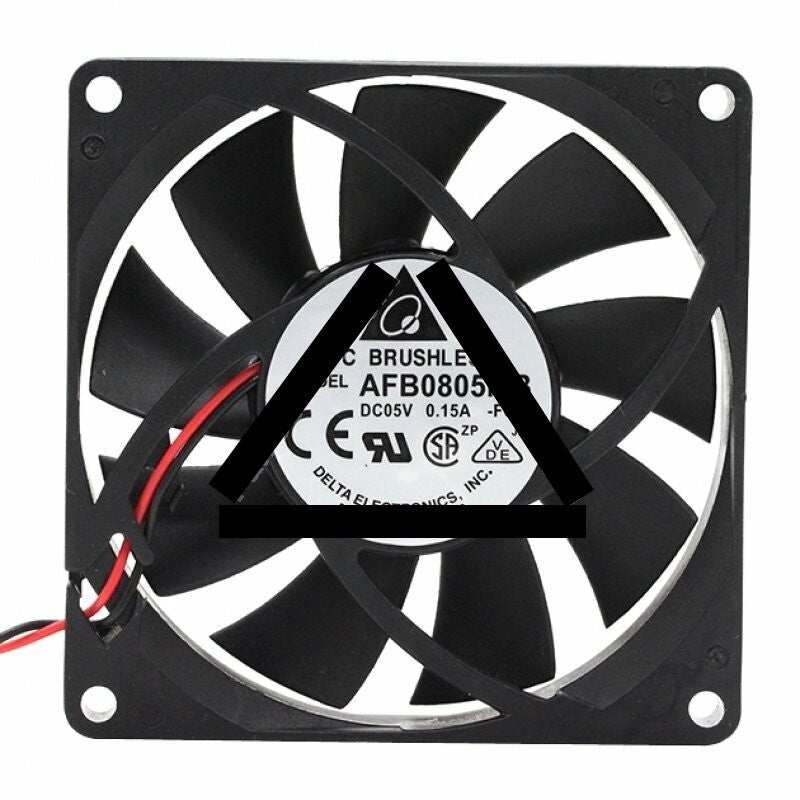 Delta AFB0805MB DC 5V 0.15A 2 Wires / 3 Wires Axial Cooling Fan