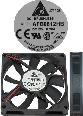 Delta AFB0812HB DC12V 2wire 0.20A Ball Bearing Fan