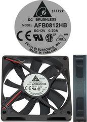 Delta AFB0812HB DC12V 2wire 0.20A Ball Bearing Fan
