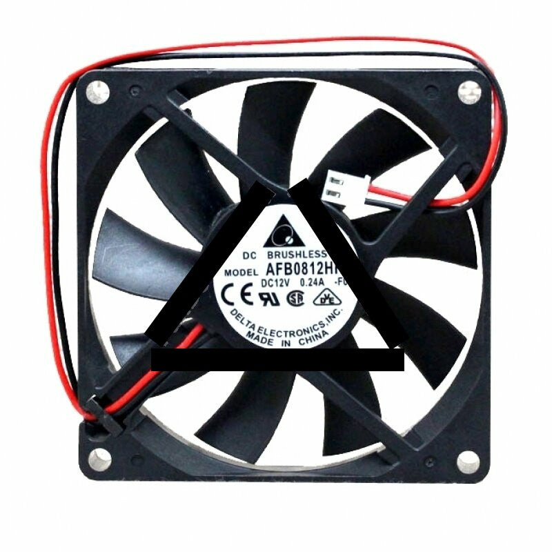 Delta AFB0812HHB DC 12V 0.24A 2 Wires / 3 Wires Axial Cooling Fan