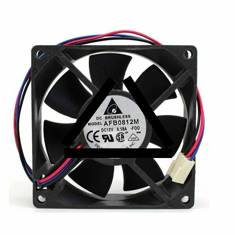 Delta AFB0812M DC 12V 0.18A 2 Wires / 3 Wires Axial Cooling Fan