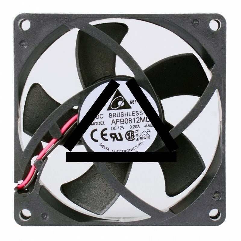 Delta AFB0812MD DC 12V 0.2A 2 Wires / 3 Wires Axial Cooling Fan