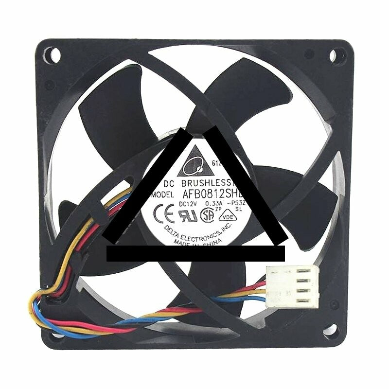Delta AFB0812SHD DC 12V 0.33A 2 Wires / 3 Wires Axial Cooling Fan
