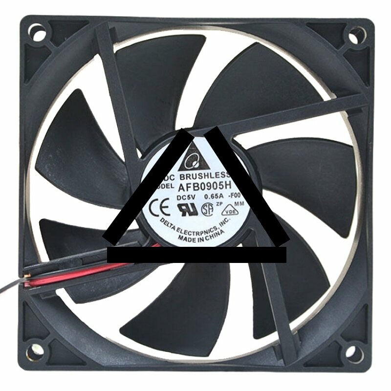 Delta AFB0905H DC 5V 0.65A 2 Wires Brushless Axial Cooling Fan