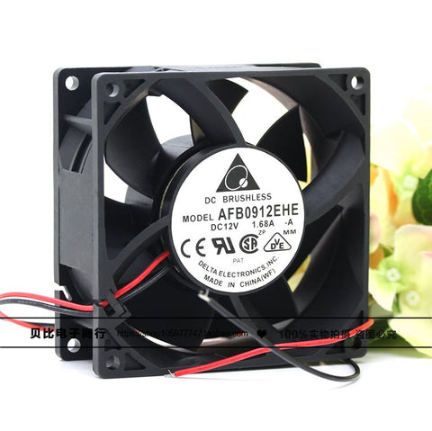 Delta AFB0912EHE DC 12V 1.68A 2-wire Server Square Fan