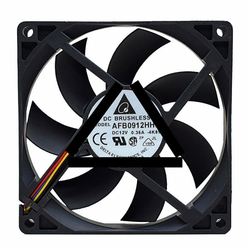 Delta AFB0912HHD DC 12V 0.36A 2 Wires / 3 Wires / 4 Wires Axial Cooling Fan