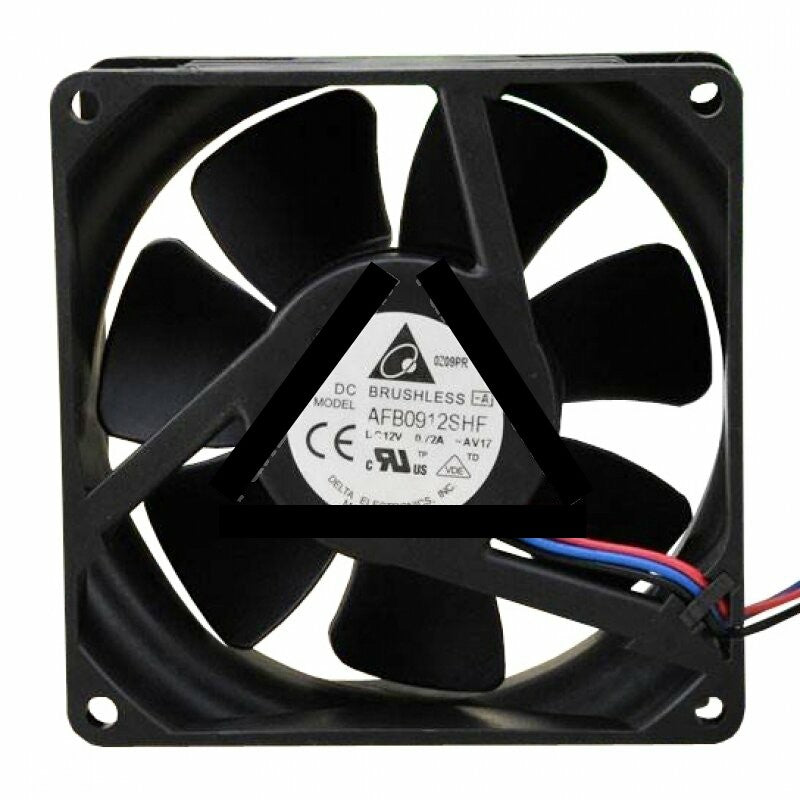 Delta AFB0912SHF DC 12V 0.72A 3 Wires Axial Cooling Fan