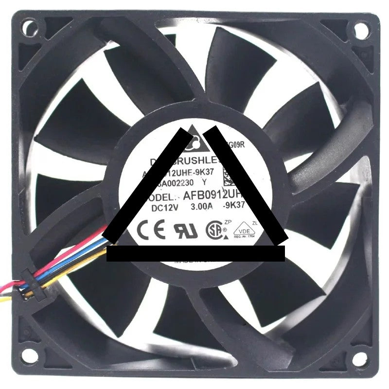 Delta AFB0912UHE 12V 3.00A 4 Wires DC Brushless Axial Fan