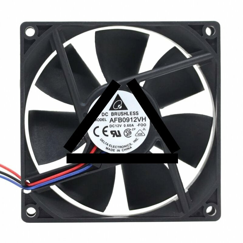 Delta AFB0912VH DC 12V 0.60A 2 Wires / 3 Wires Axial Cooling Fan