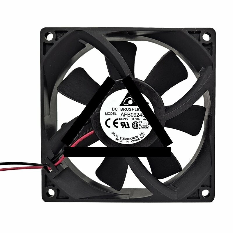 Delta AFB0924SH AFB0924SH-A DC 24V 0.50A 2 Wires / 3 Wires Axial Cooling Fan