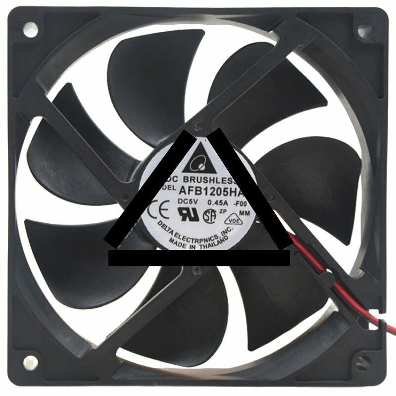 Delta AFB1205HA DC 5V 0.45A 2 Wires Brushless Axial Cooling Fan