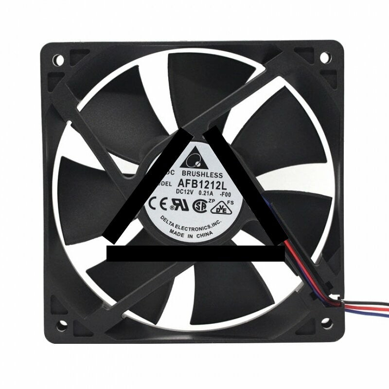 Delta AFB1212L DC 12V 0.21A 2 Wires / 3 Wires / 4 Wires Axial Cooling Fan