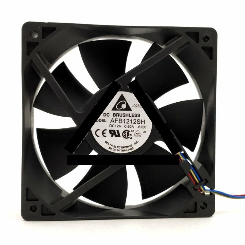 Delta AFB1212SH DC 12V 0.80A 2 Wires / 3 Wires / 4 Wires Axial Cooling Fan