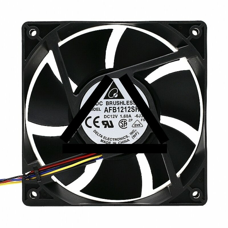 Delta AFB1212SHE DC 12V 1.60A 2 Wires / 3 Wires / 4 Wires Axial Cooling Fan