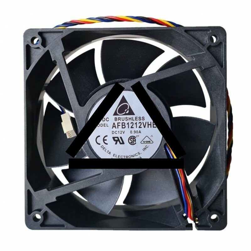 Delta AFB1212VHE DC 12V 0.90A 2 Wires / 3 Wires / 4 Wires Axial Cooling Fan