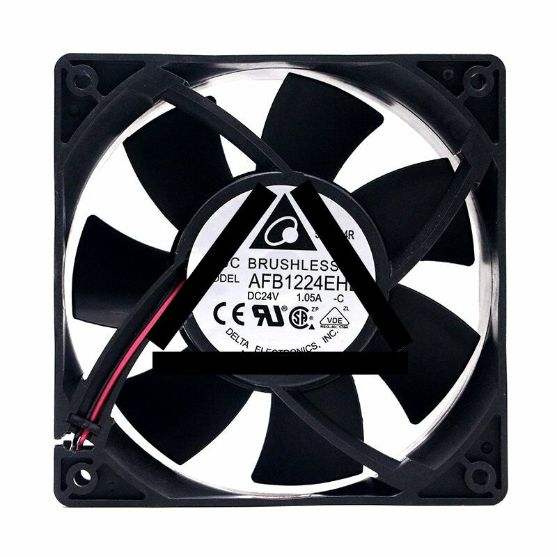 Delta AFB1224EHE DC 24V 1.05A 2 Wires Axial Cooling Fan