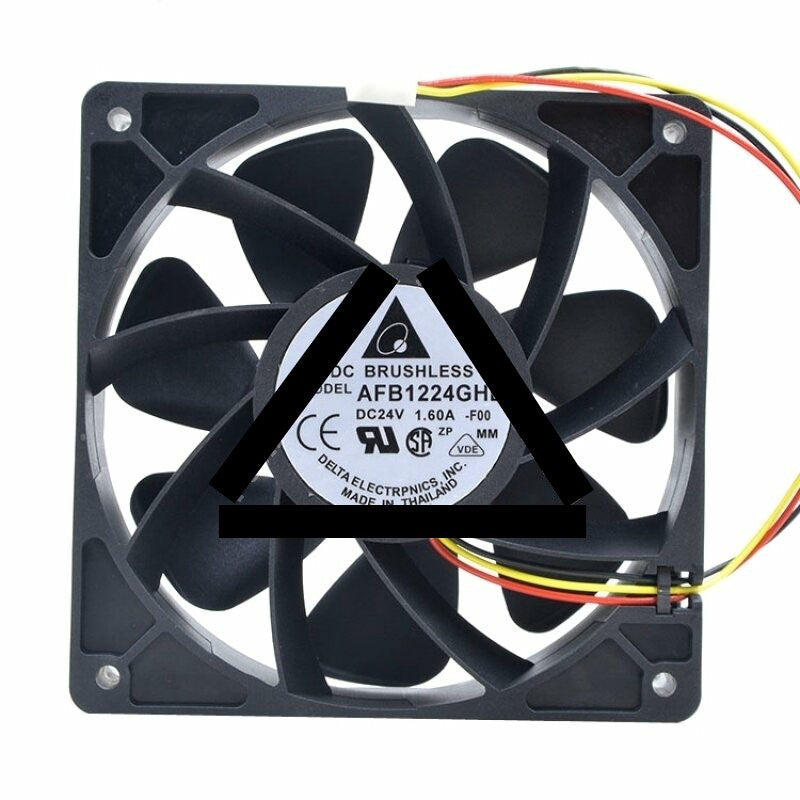 Delta AFB1224GHE DC 24V 1.60A 2 Wires / 3 Wires / 4 Wires Axial Cooling Fan