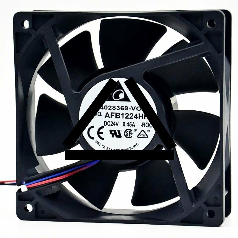 Delta AFB1224HHE DC 24V 0.45A 2 Wires / 3 Wires Axial Cooling Fan