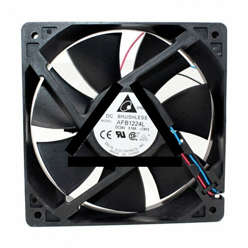 Delta AFB1224L DC 24V 0.14A 2 Wires / 3 Wires Axial Cooling Fan