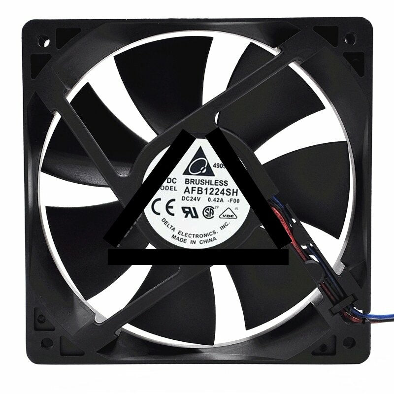 Delta AFB1224SH DC 24V 0.42A 2 Wires / 3 Wires Axial Cooling Fan