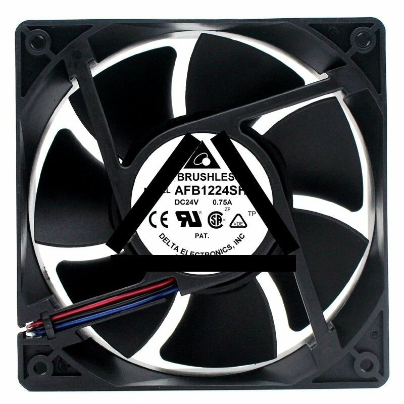 Delta AFB1224SHE DC 24V 0.75A 2 Wires / 3 Wires / 4 Wires Axial Cooling Fan