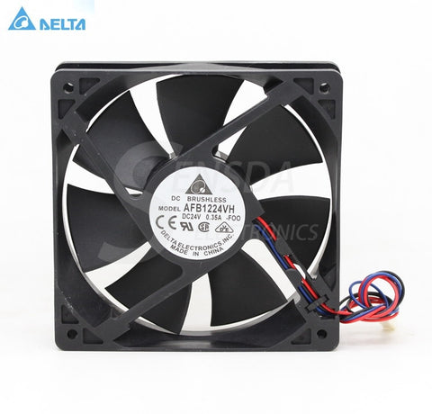 Delta afb1224vh DC24v 12025 120mm 12cm 0.35A server inverter axial blower radiator cooler COOLING FANs