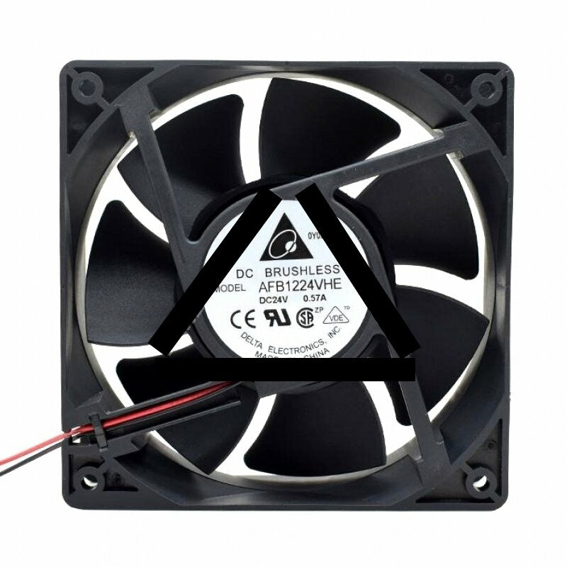 Delta AFB1224VHE DC 24V 0.57A 2 Wires / 3 Wires / 4 Wires Axial Cooling Fan