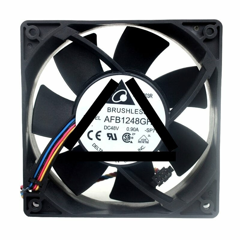 Delta AFB1248GHE DC 48V 0.90A 2 Wires / 3 Wires / 4 Wires Axial Cooling Fan