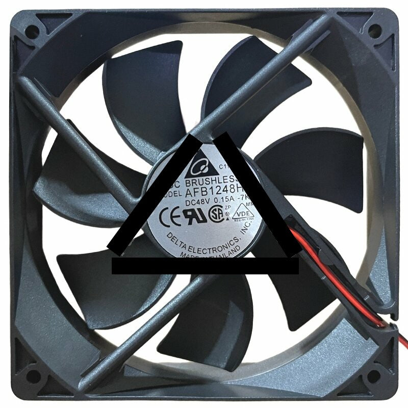 Delta AFB1248HH DC 48V 0.15A 2 Wires Brushless Axial Cooling Fan