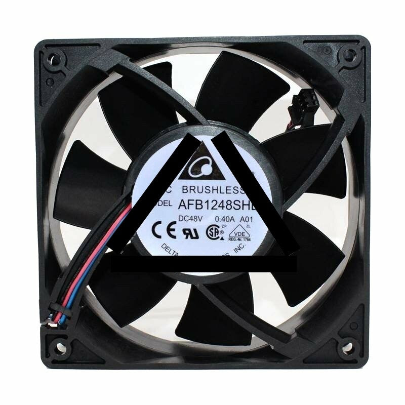 Delta AFB1248SHE DC 48V 0.40A 2 Wires / 3 Wires / 4 Wires Axial Cooling Fan