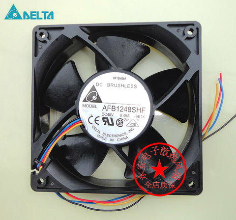 Delta AFB1248SHF 9E1X Server Square Cooling Fan DC 48V 0.45A 120x120x32mm