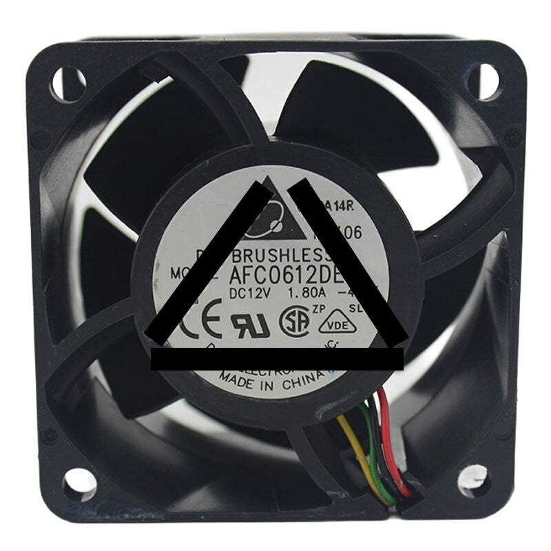 Delta AFC0612DE DC 12V 1.80A 6038 Axial Brushless Cooling Fan
