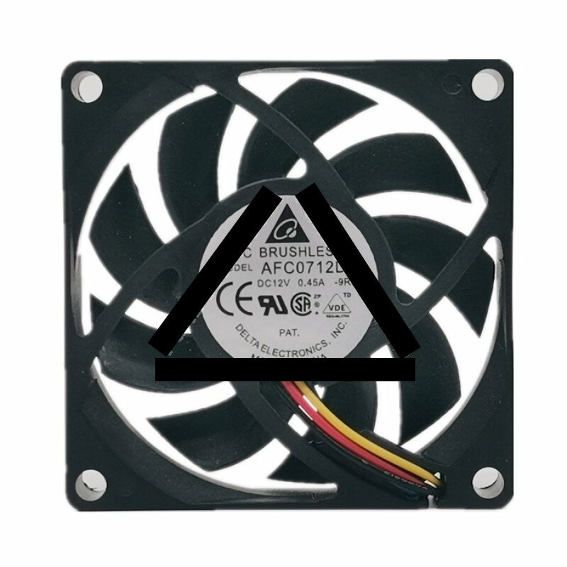 Delta AFC0712DB DC 12V 0.45A 2 Wires / 3 Wires / 4 Wires Axial Cooling Fan