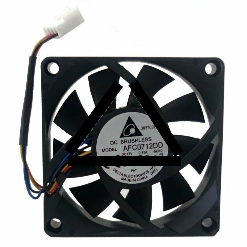 Delta AFC0712DD DC 12V 0.45A 2 Wires / 3 Wires / 4 Wires Axial Cooling Fan