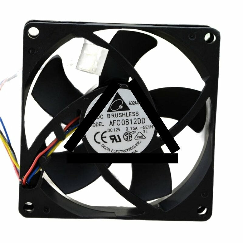 Delta AFC0812DD DC 12V 0.75A 2 Wires / 3 Wires / 4 Wires Axial Cooling Fan