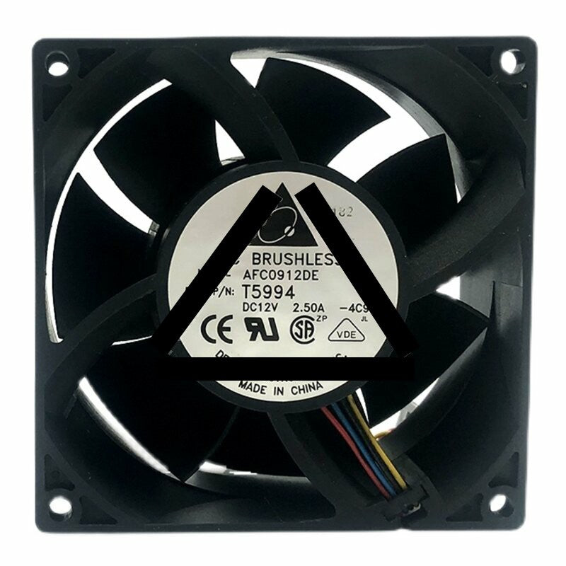 Delta AFC0912DE DC 12V 2.50A 2 Wires / 3 Wires / 4 Wires Axial Cooling Fan