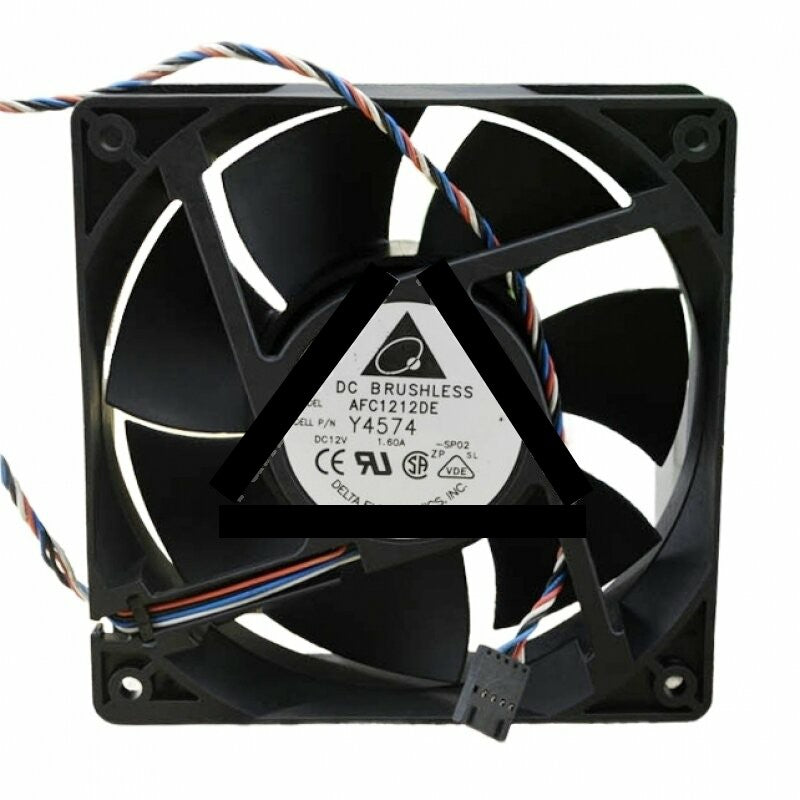Delta AFC1212DE DC 12V 1.60A 2 Wires / 3 Wires / 4 Wires Axial Cooling Fan