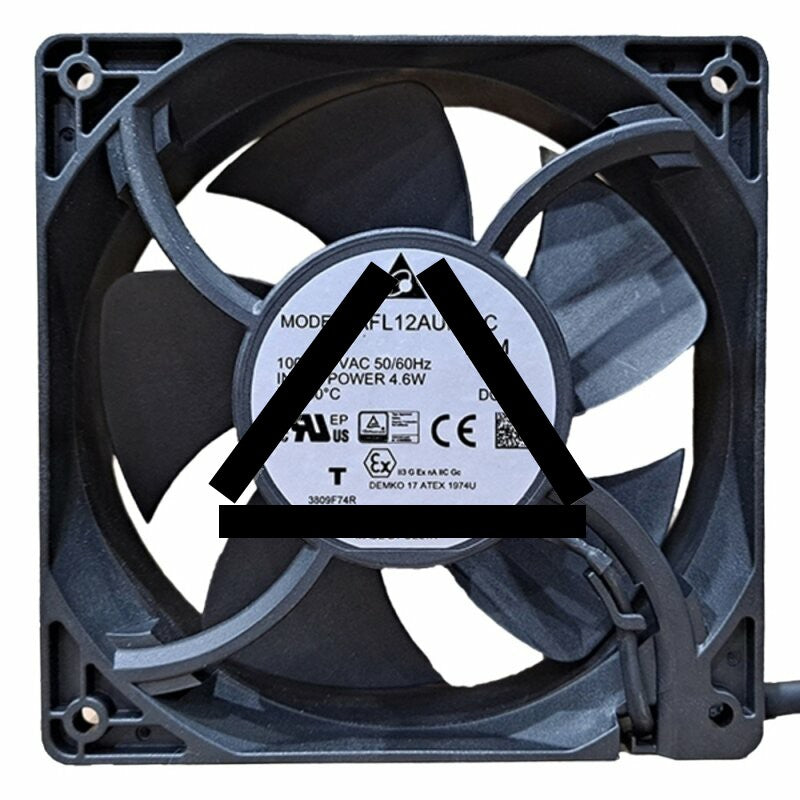 Delta AFL12AUHE-C EC 100-240V 4.6W 2 Wires Axial Cooling Fan