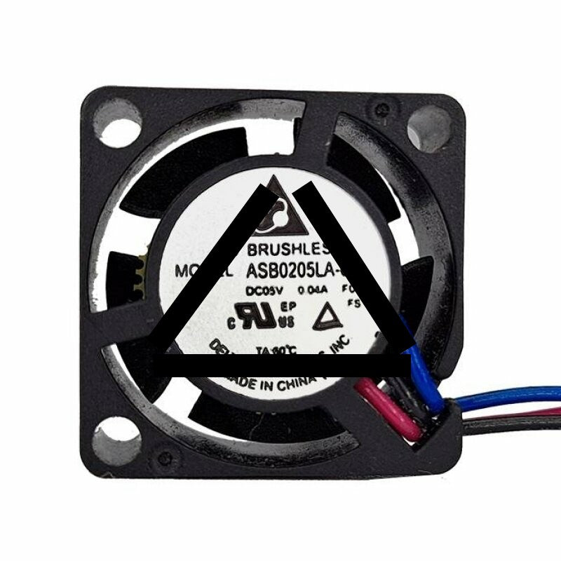Delta ASB0205LA-00 DC 5V 0.04A 3 Wires Axial Cooling Fan