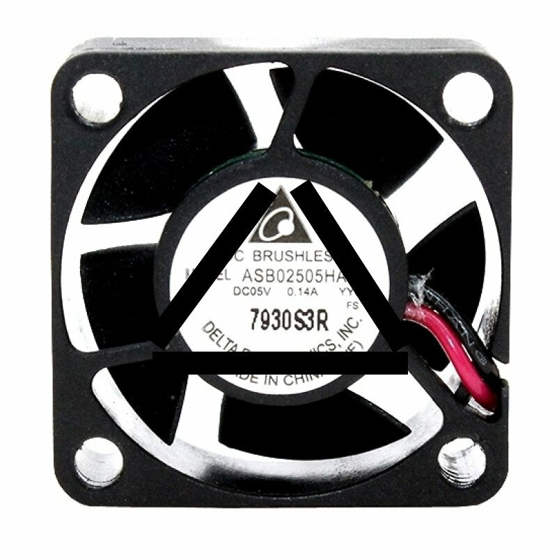 Delta ASB02505HA-A DC 5V 0.14A 2 Wires Axial Cooling Fan